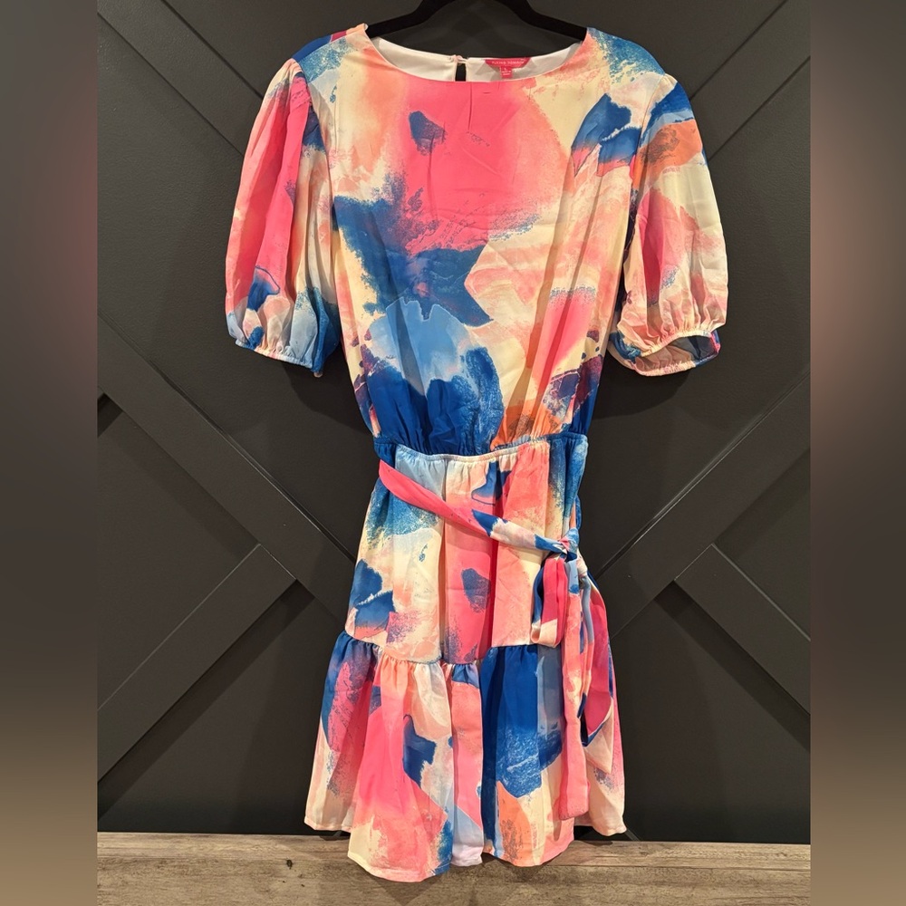 NWT Flying Tomato Pink and Cream Dress